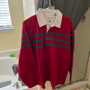 Men’s Izod Varsity Rugby Long Sleeve Shirt